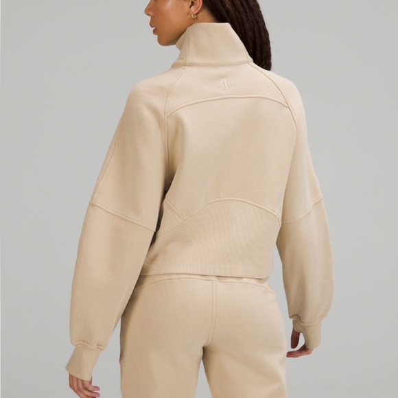Lululemon Scuba Oversized Funnel Neck Half-Zip Trench Size XS/S - Picture 3 of 5